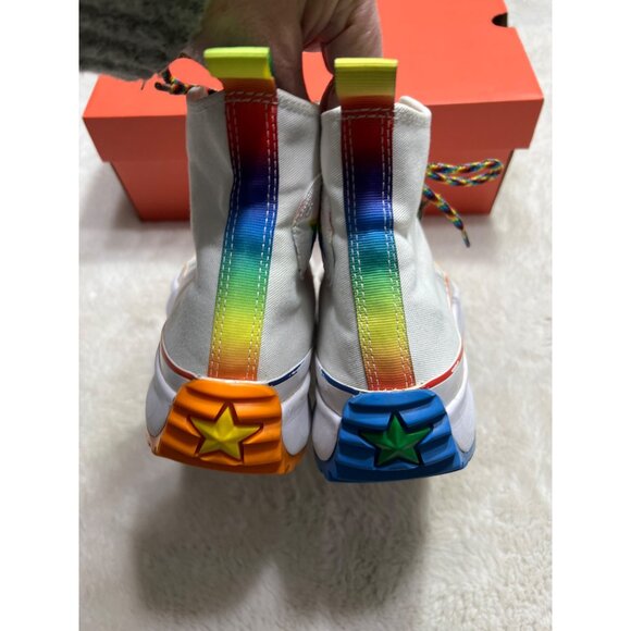 Converse Chuck Taylor Run Star Hije Hi High sneaker women size 10.5 or mens size - Picture 3 of 11